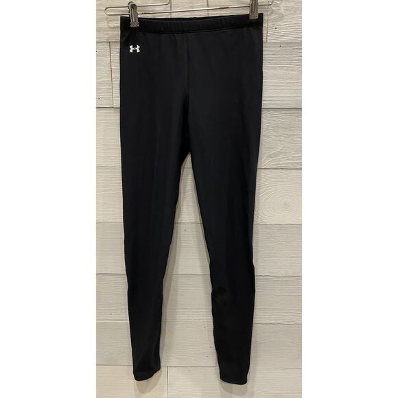 Under Armour Womens Size Small Black Base Layer Leggings Stretchy Full Length UA - Picture 4 of 13